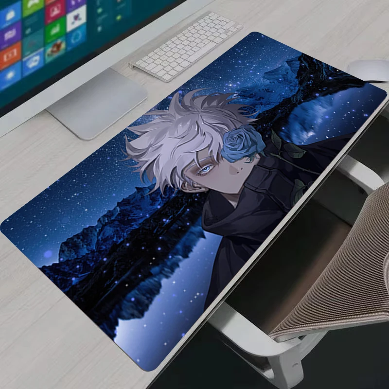 Mousepad Anime J-Jujutsu Kaisen Mouse Pad Lock Edge Office Laptop Rubber Non-slip Mouse Mat Gamers Decoracion Desk Mat