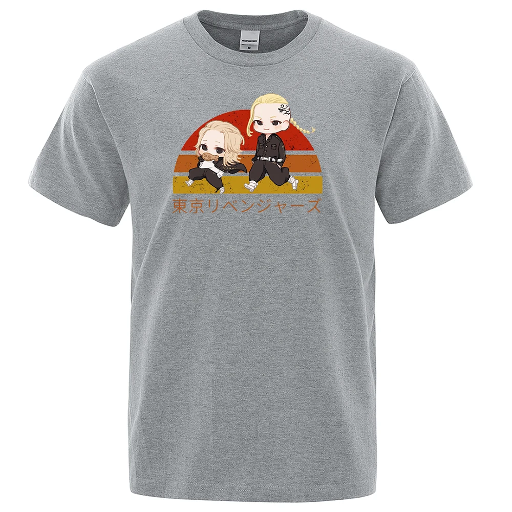 

M Kawaii Tokyo Revergers Mikey Draken Printed Tshirts Man Fashion Big Size Clothed Creative Soft T Shirt Funny Loose Tshirts Man