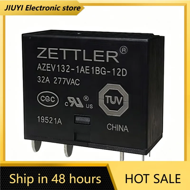 New 1pcs/lot AZEV132-1AE1BG-12D DC12V 6Pin SPST High Current Automotive Relay For Car Automobile Electrical Control Parts