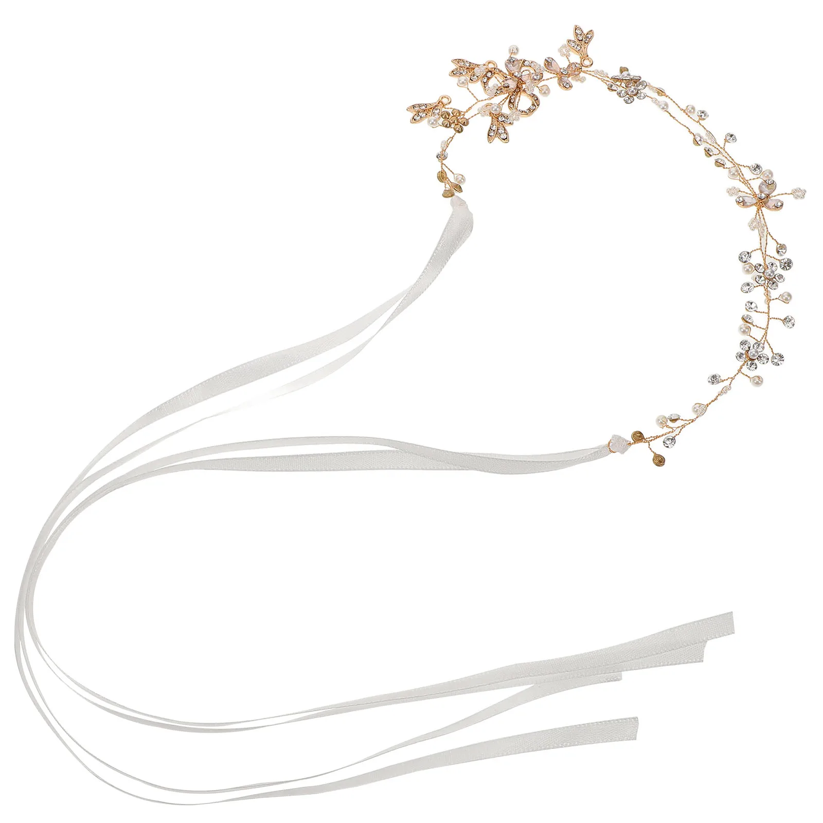 

Alloy Painting Oil-inlaid Hairband Stylish Headwear Bride Golden Hair Ribbons Fashionable Headdress Hair Accessories Women