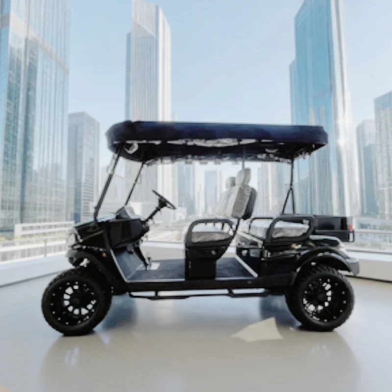 New Customized Club Car Electric Golf Cart Adult Ranch Electric Four-Wheeler Electric Car With Folding Windshield Rain Cover