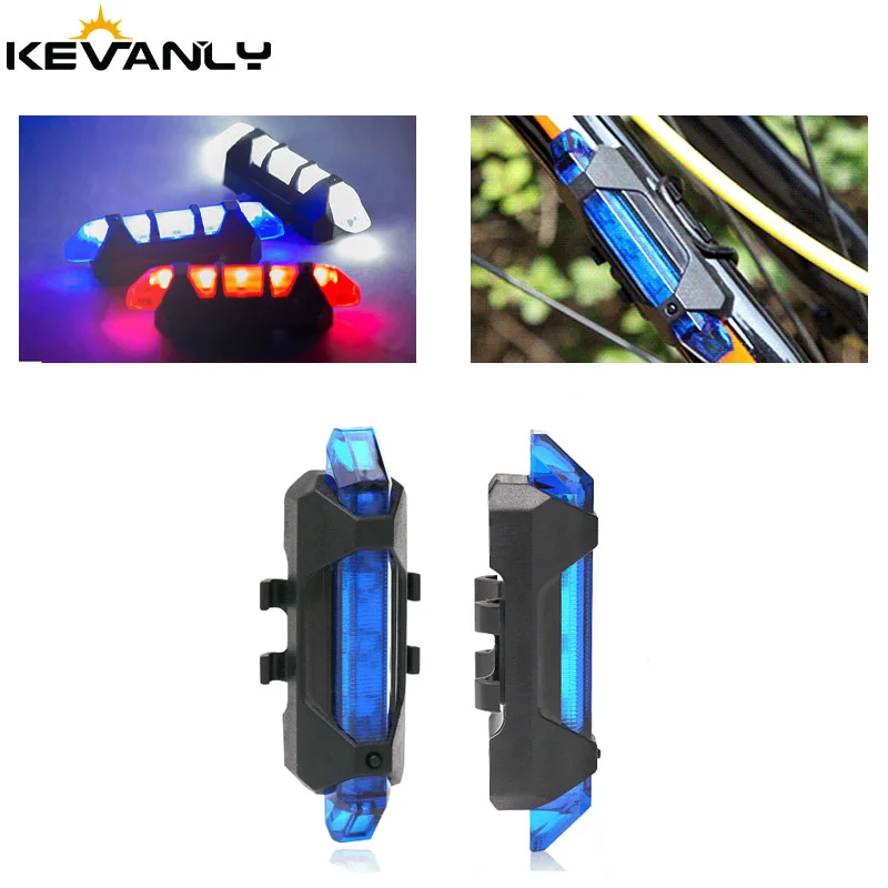 

1pcs Bicycle Tail Light Cycling Strobe LED Lamp USB Rechargeable Led Flash Tail Rear Lights Mini Portable Bike Accessories