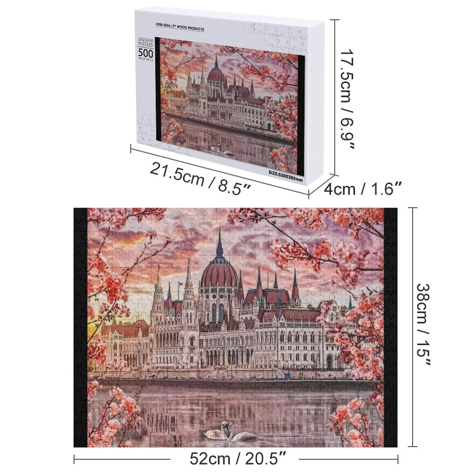 Parlamento de Budapeste Quebra-cabeça Quebra-cabeça personalizado Quebra-cabeça de imagem personalizada