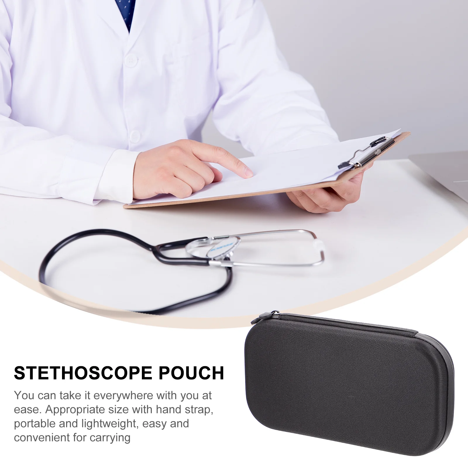 1Pcs Stethoscope Carrying Case Portable Organizer Durable Storage Bag Protective Medical Pouch Household Stethoscope Case