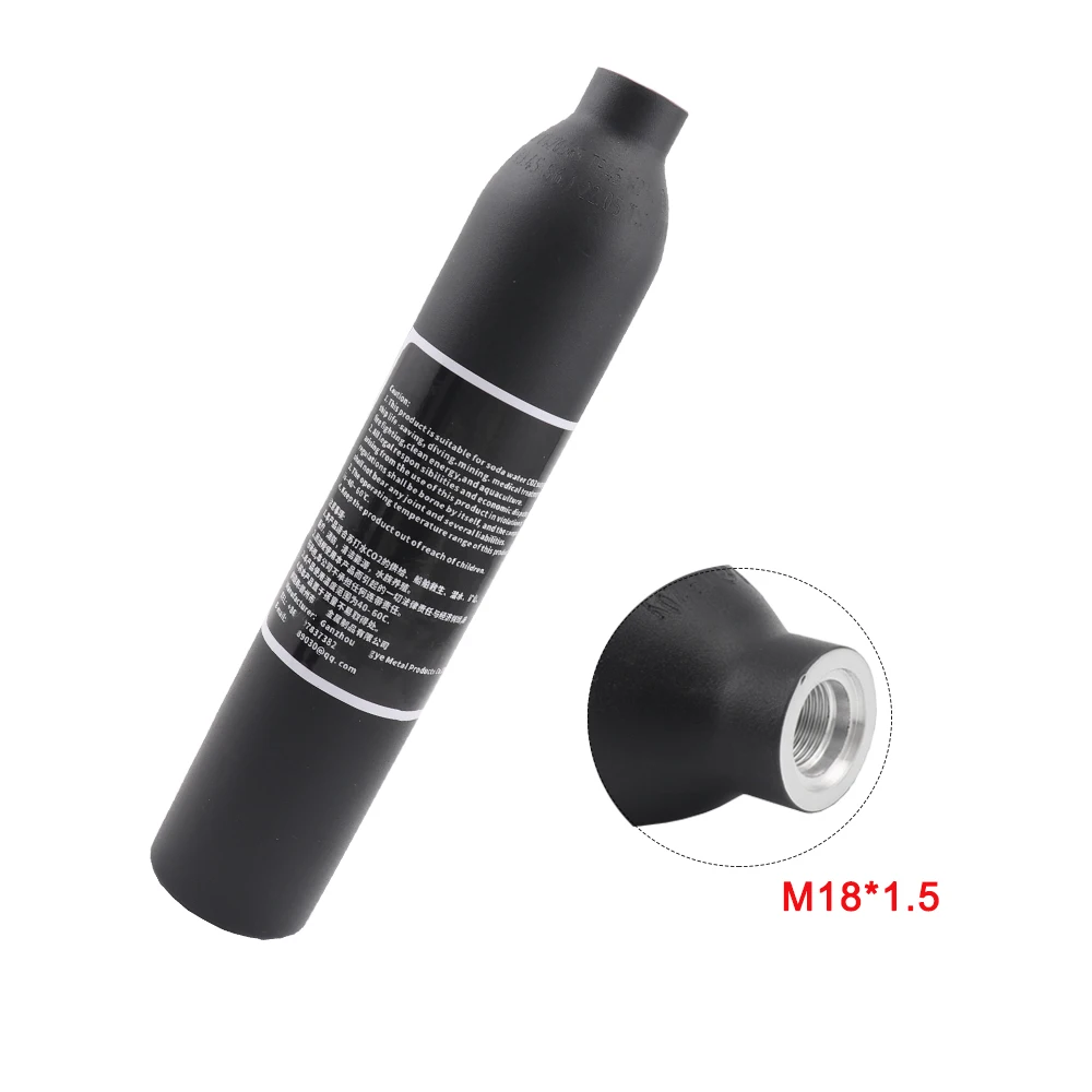 

4500psi High Pressure Air Cylinder Soda Drink Gas Filling Bottle 300Bar Aquarium Plant CO2 Tank Dive Oxygen Tank Thread M18*1.5