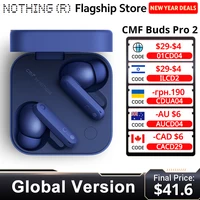 Versión global Niente CMF Buds Pro 2 Por Auricular Bluetooth 5.3 con cancelación activa híbrida de ruido de 50 dB 6 MICS HD IP55
