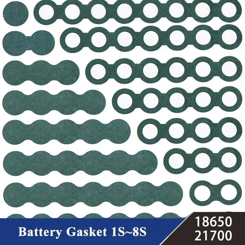 25~500pcs 18650 21700 Li-ion Battery Insulation Gasket 1S - 8S Pack Cell Barley Adhesive Paper Insulate Tool Glue Electrode Pads