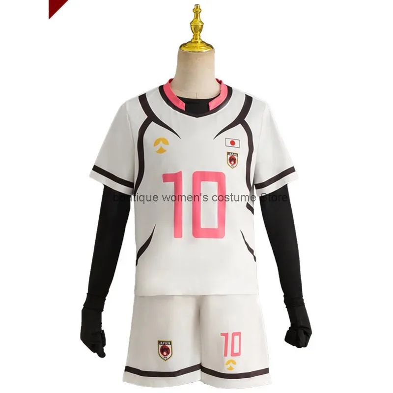 كوس زي الهالوين التأثيري الأزرق السجن تأثيري حلي Seishin Arata تأثيري الزي U20 المنافسة Seishin بدلة كرة القدم #1