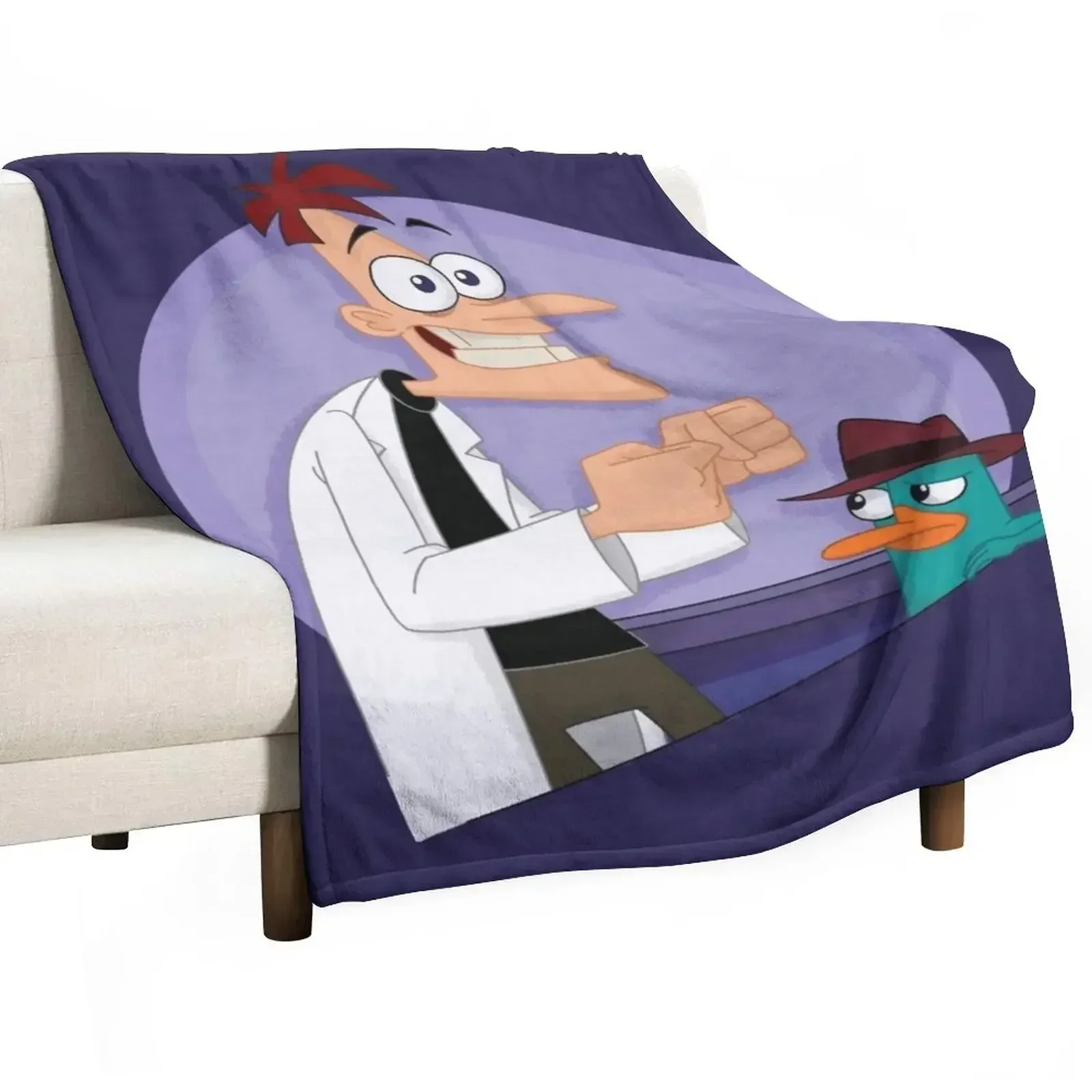 

Doof and Perry Throw Blanket Weighted wednesday Blankets