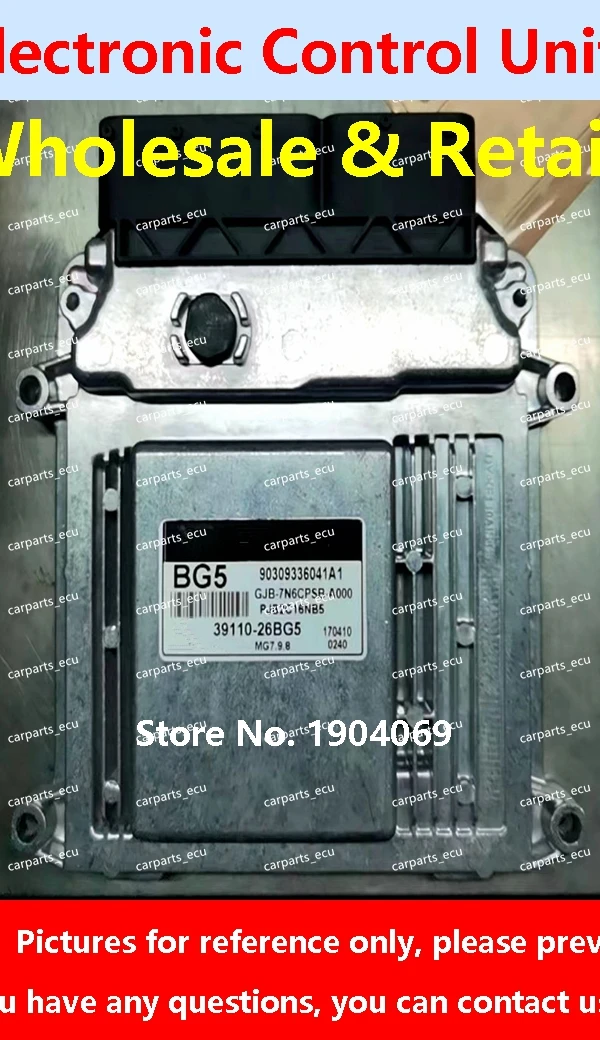 39110-26BG5 BG5 لشركة هيونداي إلنترا سيراتو أكسنت Fcrte 39122-2B222 G42 بيكانتو لوحة كمبيوتر محرك السيارة/ECU/MG7.9.8