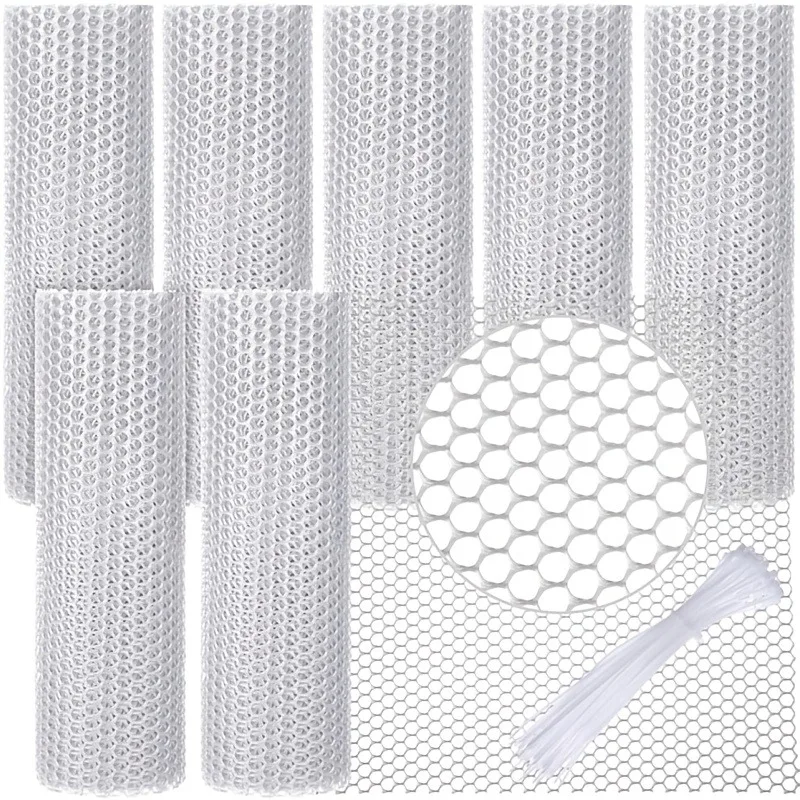 Multi Functional Plastic Mesh: Suitable for Balcony Guardrails and Poultry Fences, Comes with Zip Ties