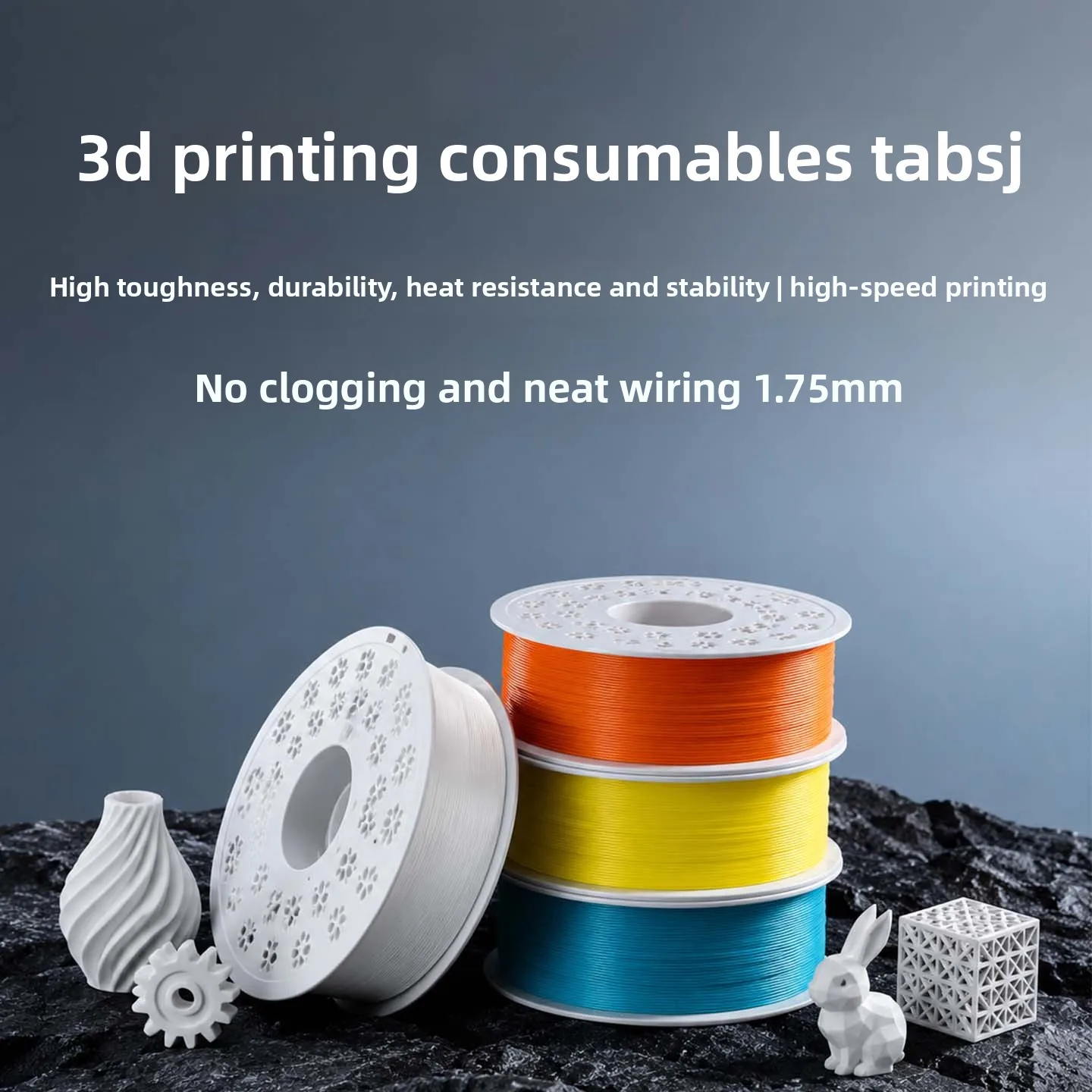 Colorful ASA/ABS 3D Printer Filament, Anti-Aging & Acid Alkali Corrosion Resistant, FDM Material for Industrial Factory