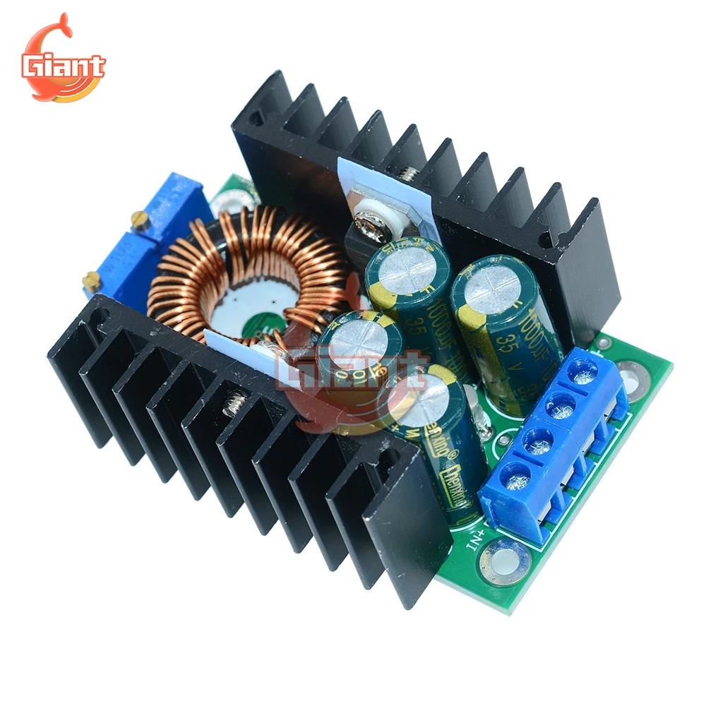 XL4016 DC-DC Max 9A 300W Step Down Module Buck Converter 7-40V to 1.2-35V Adjustable Power Supply Module LED Driver for Arduino