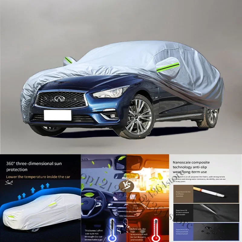 

For Infiniti Q50L fit Outdoor Protection Full Car Covers Snow Cover Sunshade Waterproof Dustproof Exterior Car cover protection