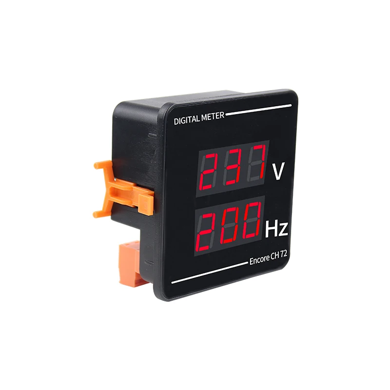 72*72mm Hertz Digital AC Voltage Power Frequency Combination Meter Embedded Voltmeter AC 50-500V 10.0-99.9Hz