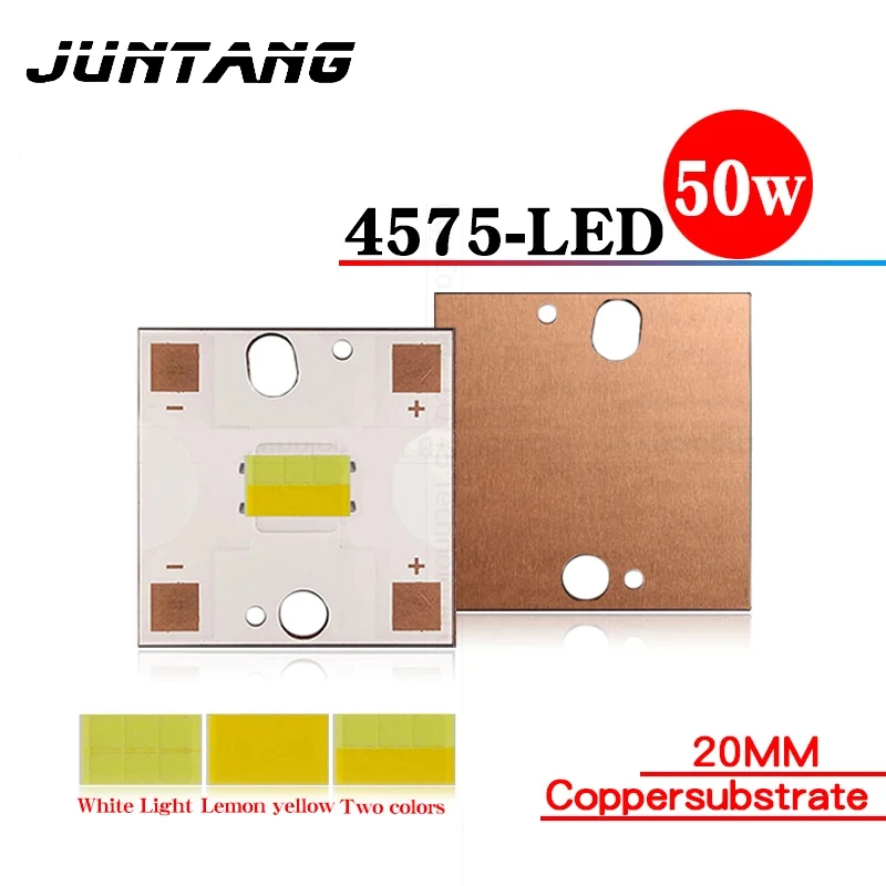 Accessori per lampade automobilistiche a LED luce al limone luce bianca 50W perline per lampade 4575 per fari per veicoli elettrici per moto