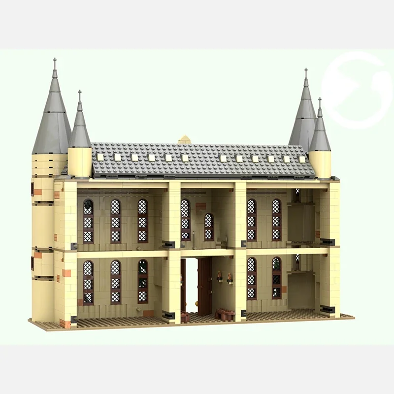 Tecnologia Blocchi modulari Modello di film magico Viaduct Castle Ingresso Regali Giocattoli di Natale Moc Mattoni da costruzione Set fai da te Assemblaggio