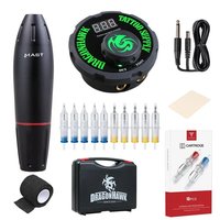 Mast K2 Professional Tattoo Kit Rotary Tattoo Machine Pen With Dragonhawk LED Mini Power Supply Cartridge Tattoo Body Art Set