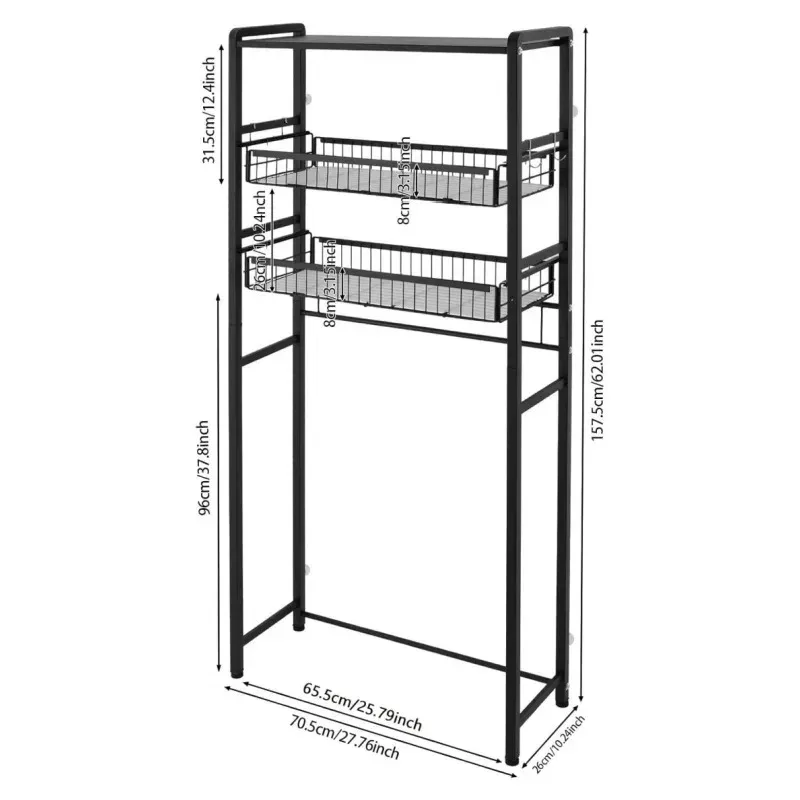 

Новинка 2025 года, органайзер для хранения и организации дома в ванной комнате, держатели для унитаза, аксессуары без перемещения, стойка для стиральной машины