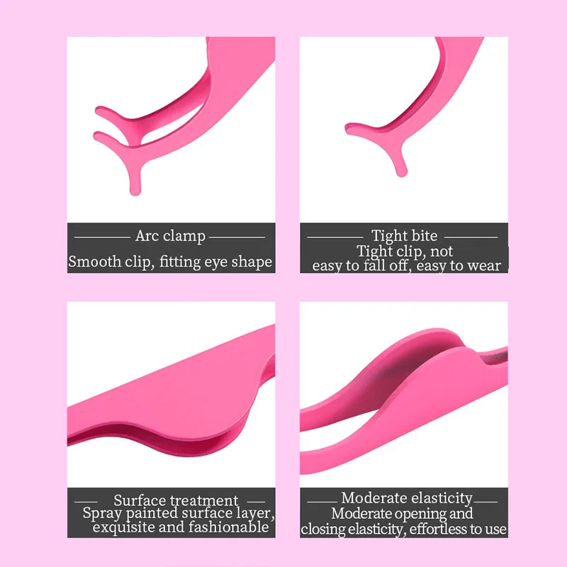 つけまつげピンセット、初心者と初心者のためのメイクアップ最優先ツール、クリップ
