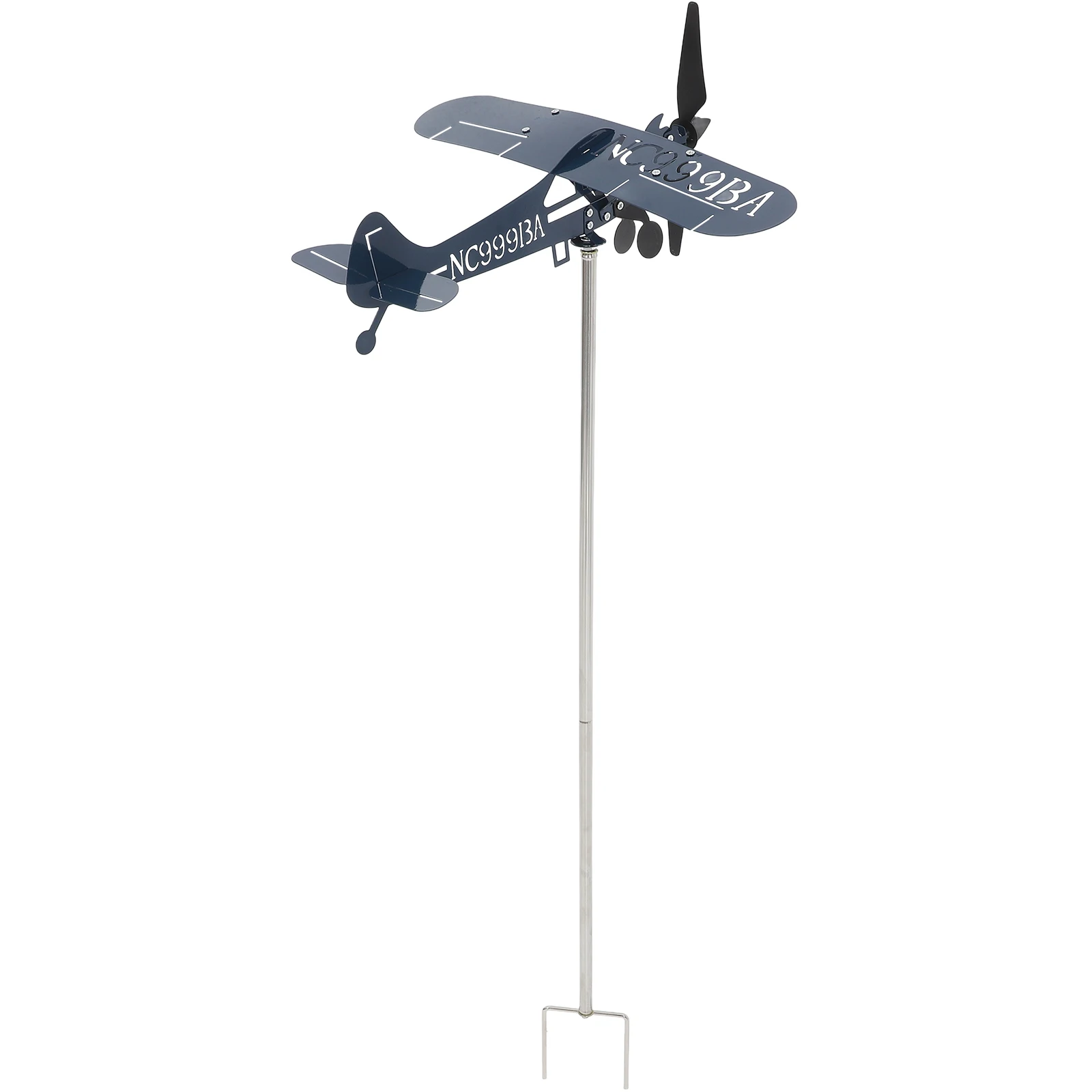 

Metal Airplane Durable Iron Wind Spinner for Roof Roof Mount Weathervane Garden Metal Vane Elegant Design Decorative Windmill