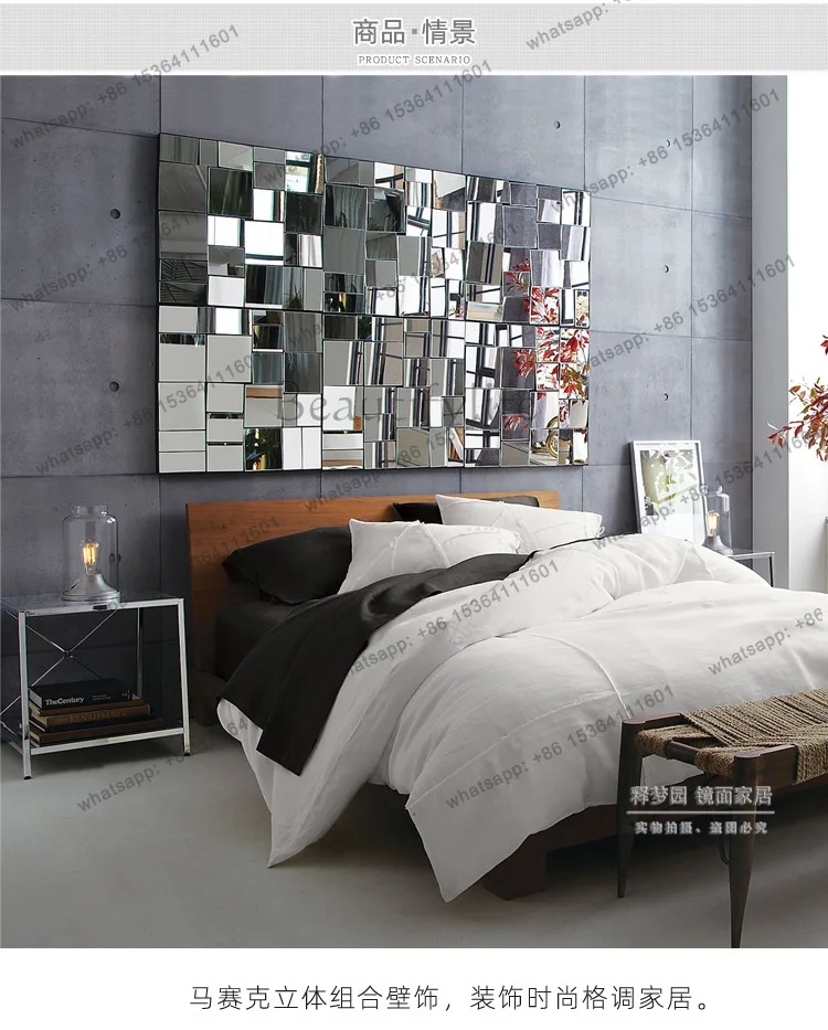 European fashion mirror wall decoration neoclassical wall decoration mirror, home jewelry pendant W1180