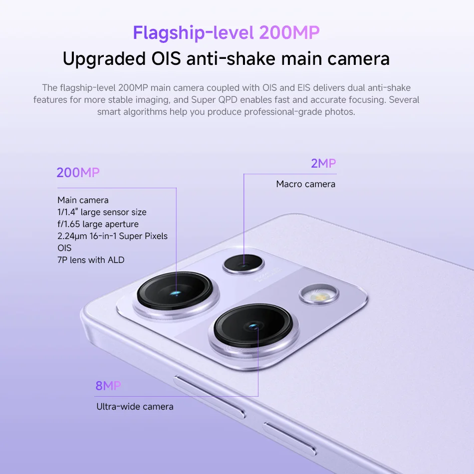 هاتف Xiaomi Redmi Note 14S الإصدار العالمي كاميرا 200 ميجابكسل هاتف محمول 67 وات HyperCharge Helio G99-Ultra 6.67 بوصة 120 هرتز عرض 5000 مللي أمبير في الساعة #2