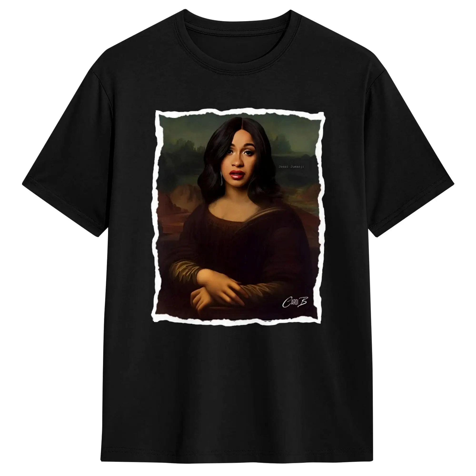 Mona Cardi B T-Shirt  Fashion T Shirts Short-Sleeved Streetwear Tops Beach 100 Cotton Oversized Clothing