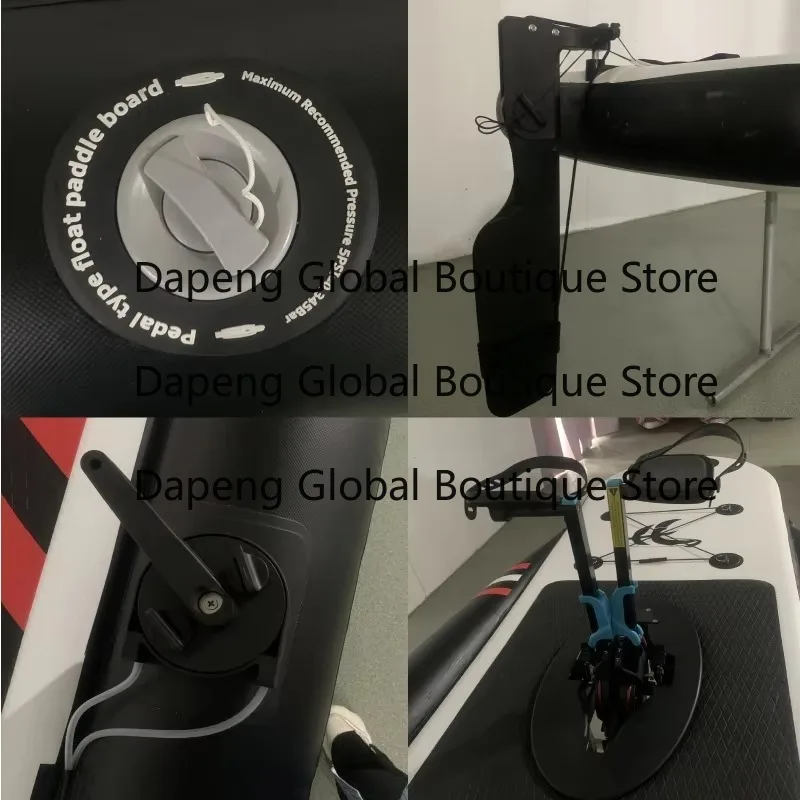Single Person Pedal Driven Inflatable Floating Board Outdoor Sightseeing Leisure Entertainment Floating Gear