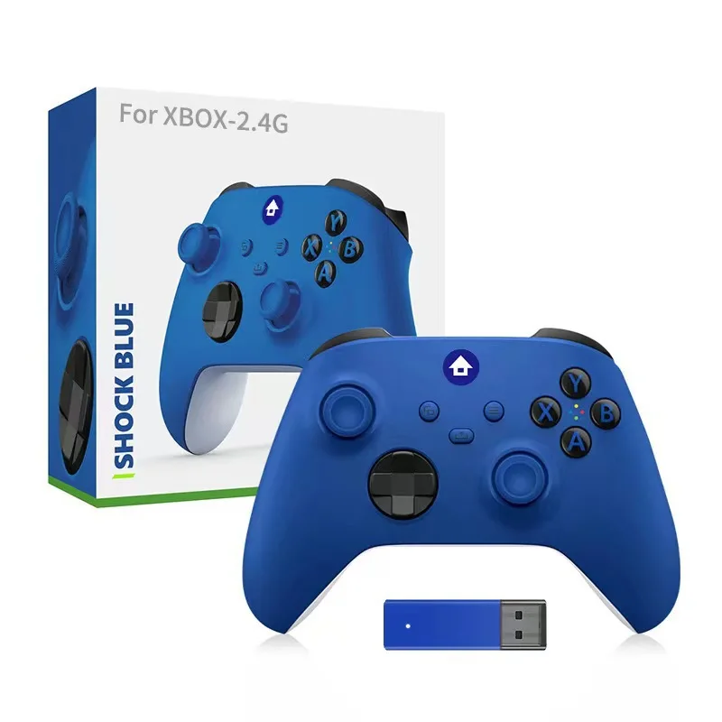 Горячий беспроводной игровой контроллер 2,4G для консольных джойстиков Xbox one Series X/S с адаптером 2,4G, приемником для ПК с Windows, геймпада