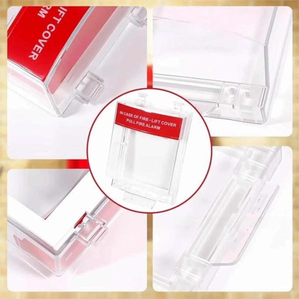 Clear Housing Fire Safety Switch Guard Transparent Housing Sturdy Housing Protective Cover Protective Cover Wall Mounted