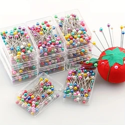 400/100pcs Kintted Pearl Light Locating Pins Patchwork Sewing Pins Positioning Needle Sewing Tools