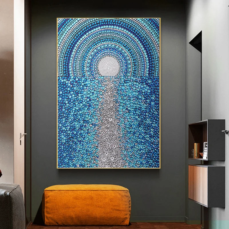 Superficie del mare fai da te pittura diamante a forma speciale Bead Art Mosai Wall Art Picture Diamond Resin Painting Kit disegno di strass