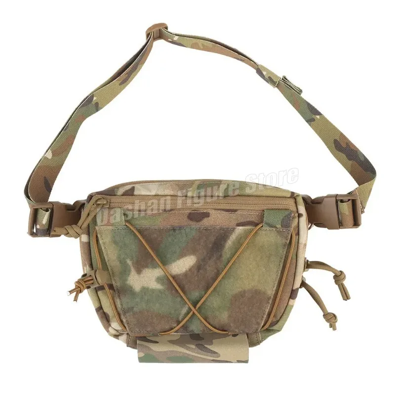 Imagem -02 - Tactical Vest Bolsa de Armazenamento Vest Sub Bolsa Abdominal Pendurado Raid Drop Bolsa Pacote de Ombro Hook Loop Airsoft Caça Acesso Rápido Ifak