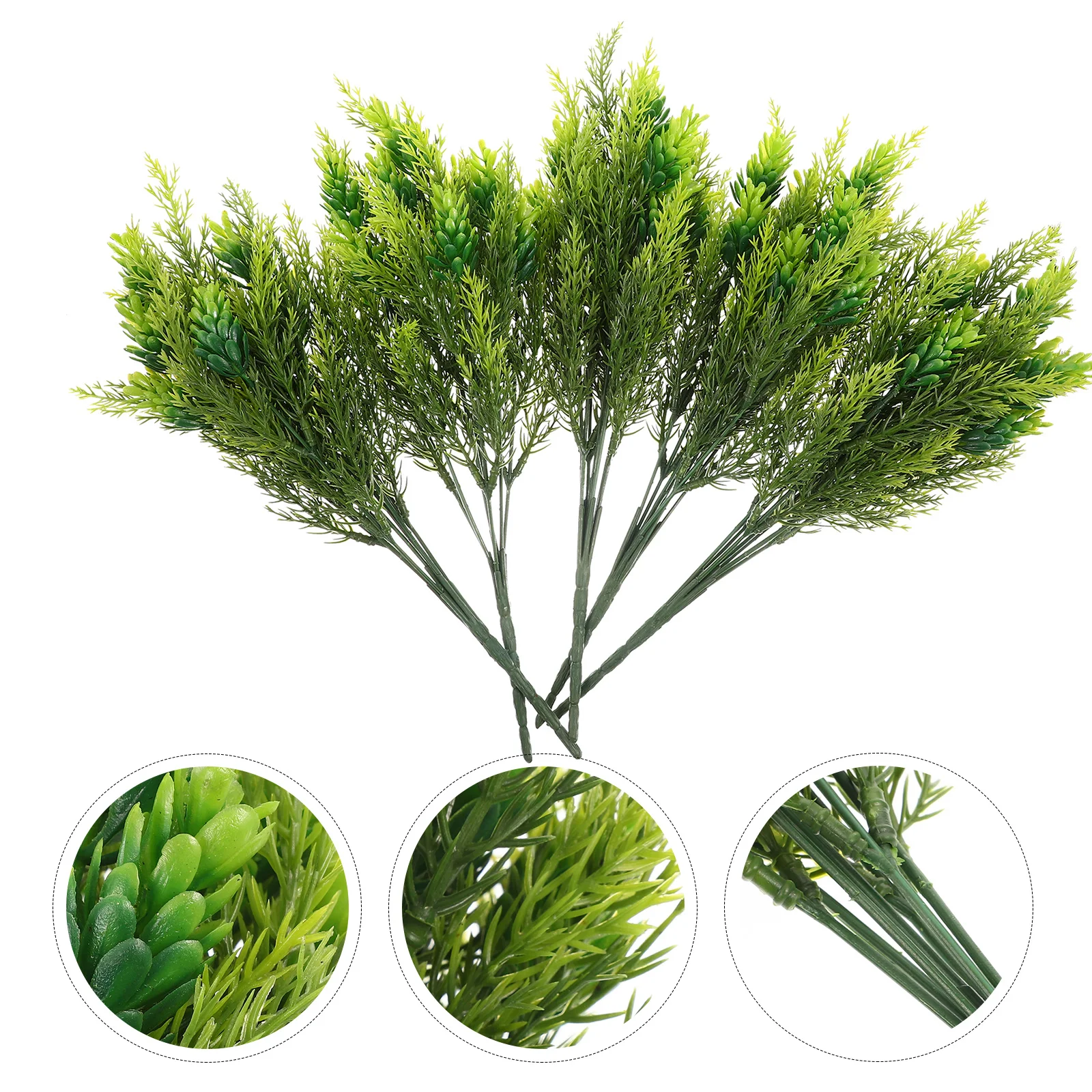 

5Pcs Fake Pine Needles Xmas Leaves Ornament Plastic Pine Needles Home Supplies Decor Christmas Simulation Leaves