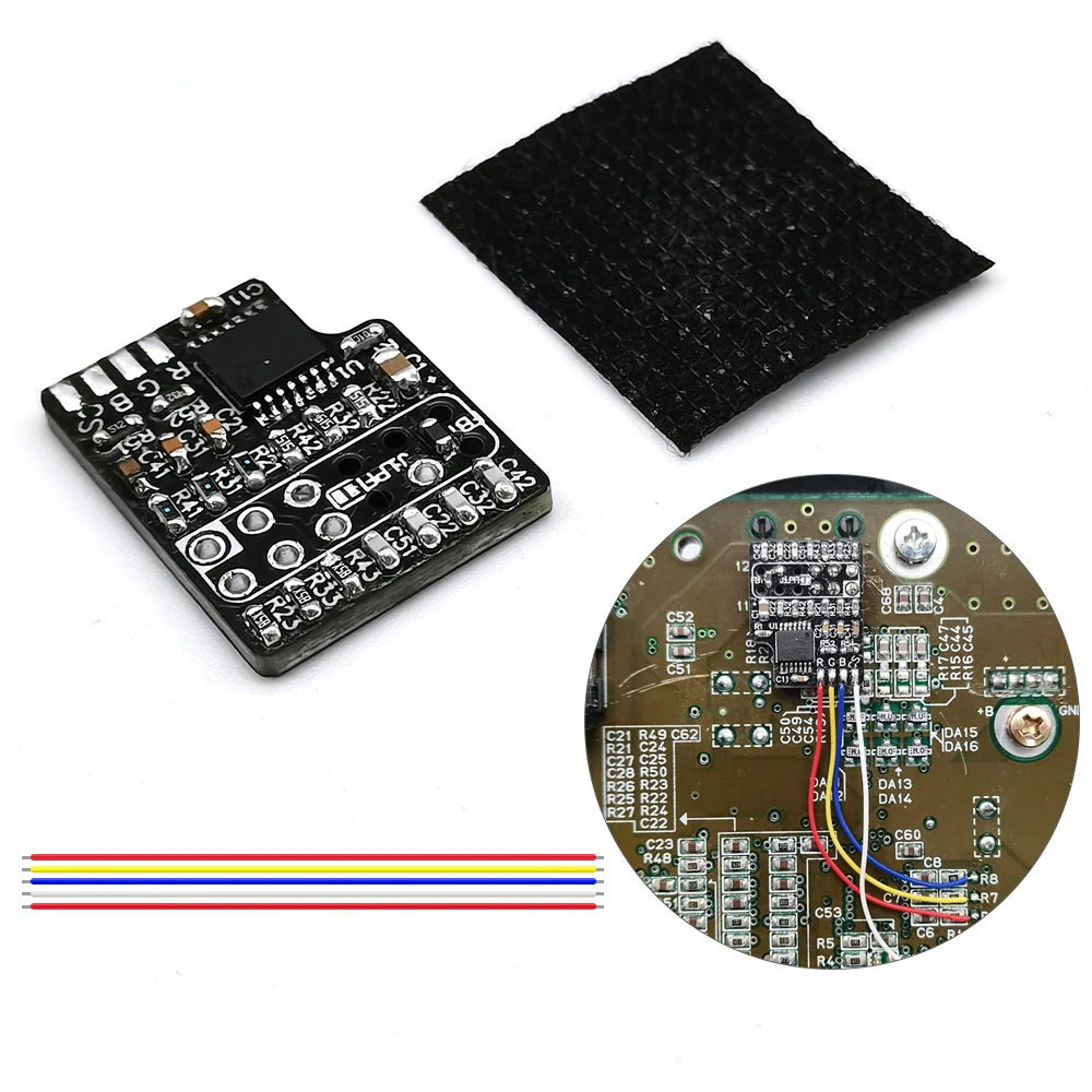 Hispeedido dla SNES RGB PCB Board Amp z modułem CSync pasuje do płyt 1CHIP-03 i SNES Mini / SFC Jr.