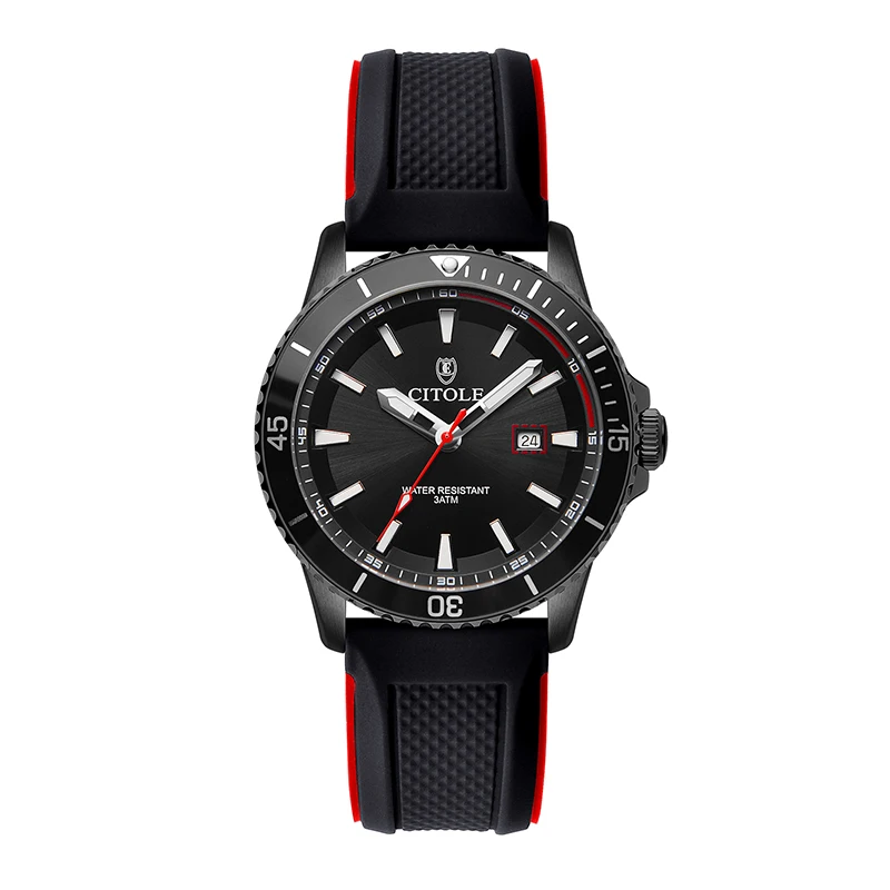 CITOLE CT2001 فاخر كوارتز ميوتا 2115 ساعات مقاوم للماء تاريخ الحركة ساعات المعصم ساعة reloj homb