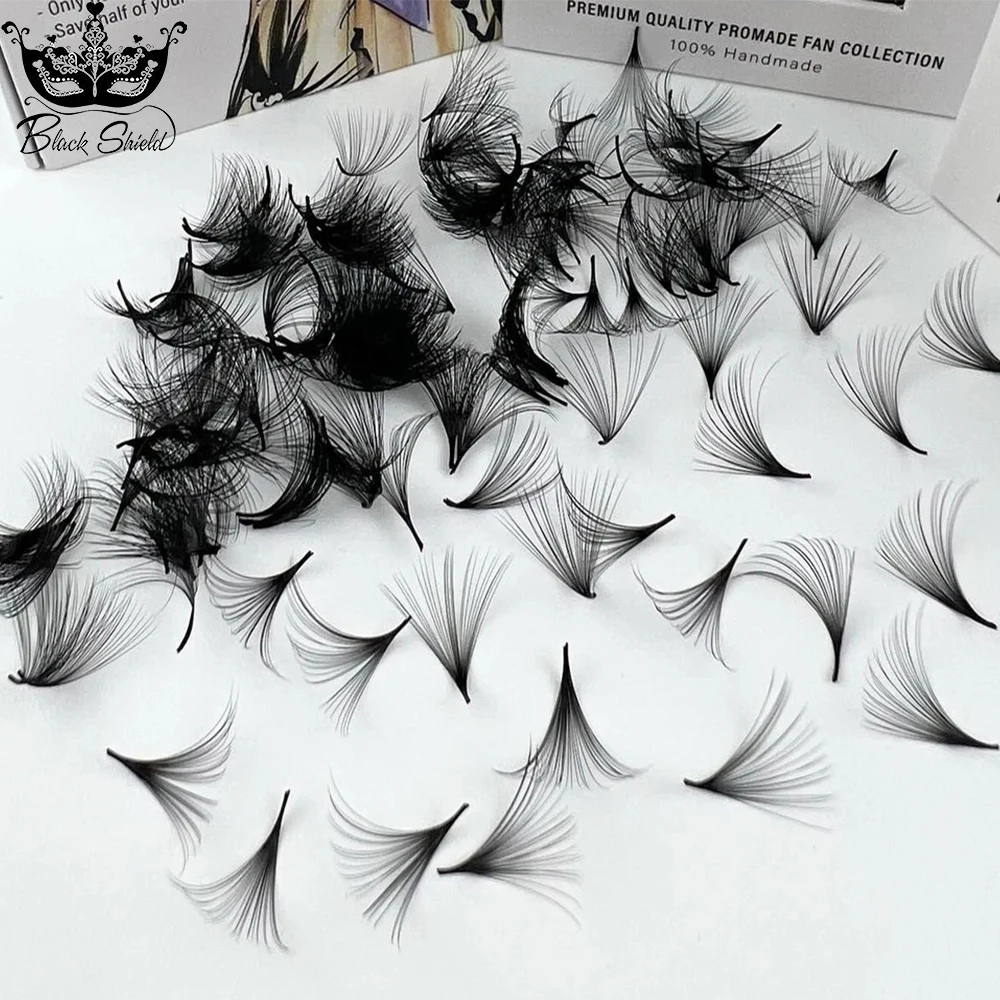 1000 Fans Thin Pointy Base Premade Loose Fans Lash 3D-20D Russian Volume Sharp Narrow Stem Cluster Eyelash Extensions Faux Mink