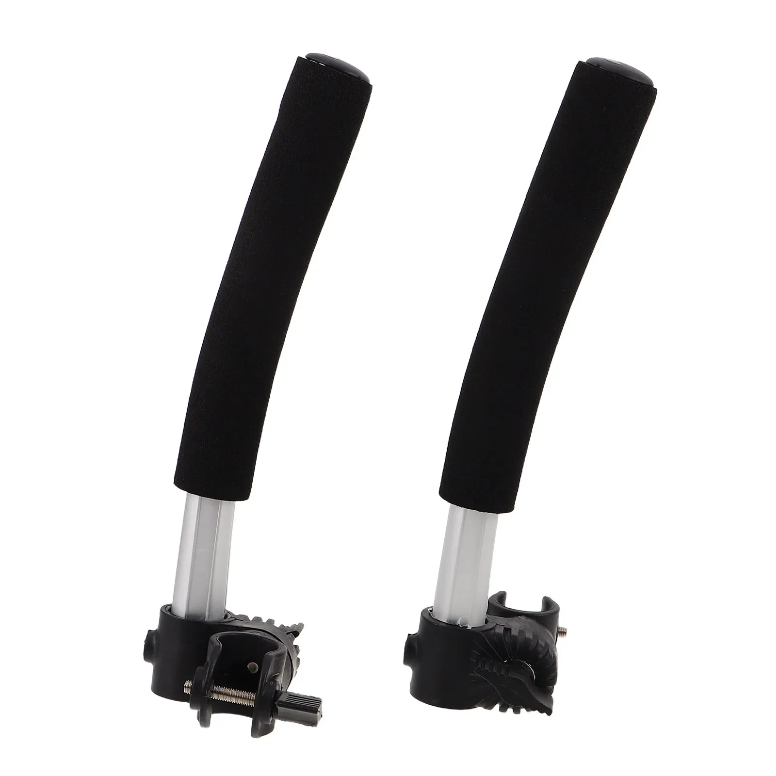 2pcs Wheelchair Handle Extender Disabled Transport Handles Fish Guard Fort Push Extension Replacement Wheelchairs Power Extender view 2