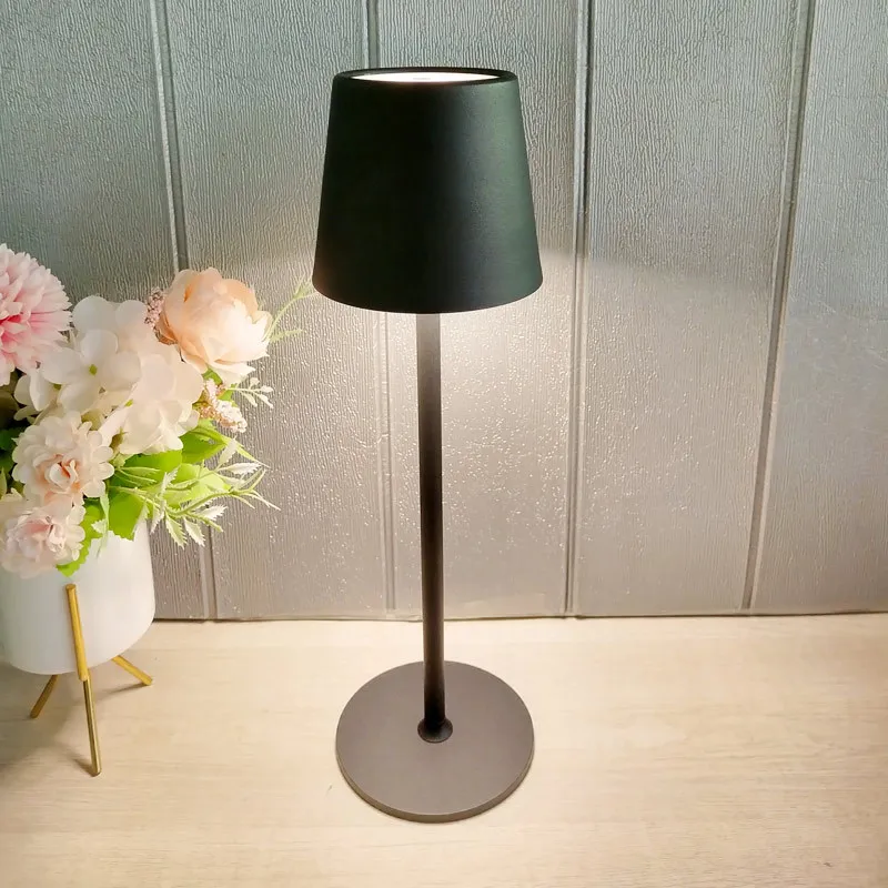 Jianbian-Wireless LED Restaurant Table Lamp, Touch Dimming, Rechargeable, Hotel Bar, Bedside Decoration, Dimmable, Desk Lamp