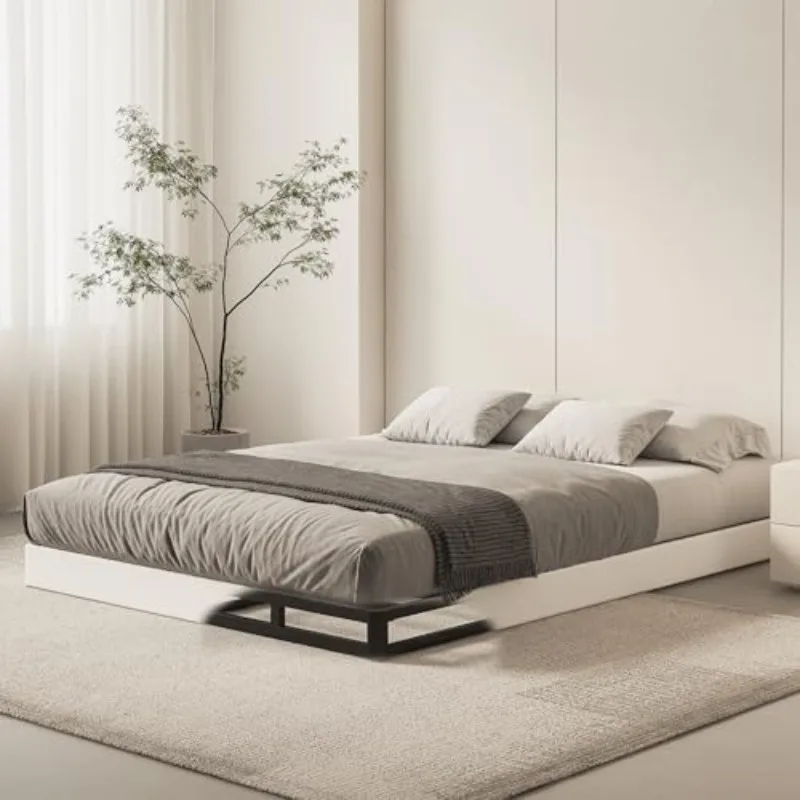 Box Spring Queen Size Bed Base, 5 Inch Low Profile, 3000 LBS Heavy Duty Metal Mattress Foundation with Fabric Cover