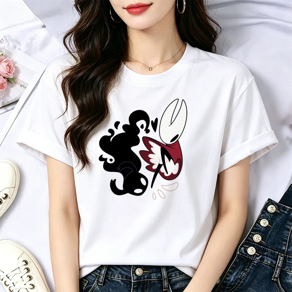 Hollow Knight top tees women cheap kawaii gyaru party tshirt streetwear jojifuku aesthetic Retro cheap