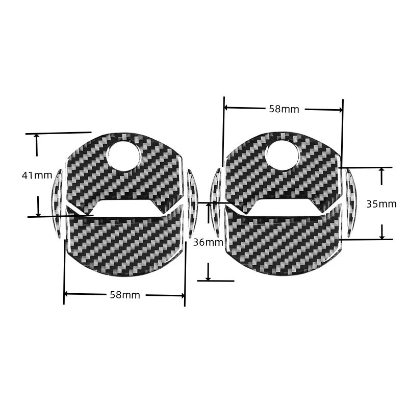 Real Carbon Fiber for Chevrolet Camaro 2010-2015 Accessories Interior Car Side Air Conditioning Vent Trim Cover Decor Sticker