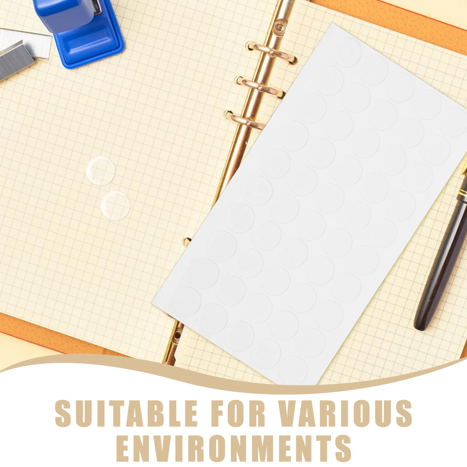 300Pcs Transparent No Trace Sticky Tack 0.59inch Round Double Sided for Posters Crafts Festival Decorations Round Sticky Tack