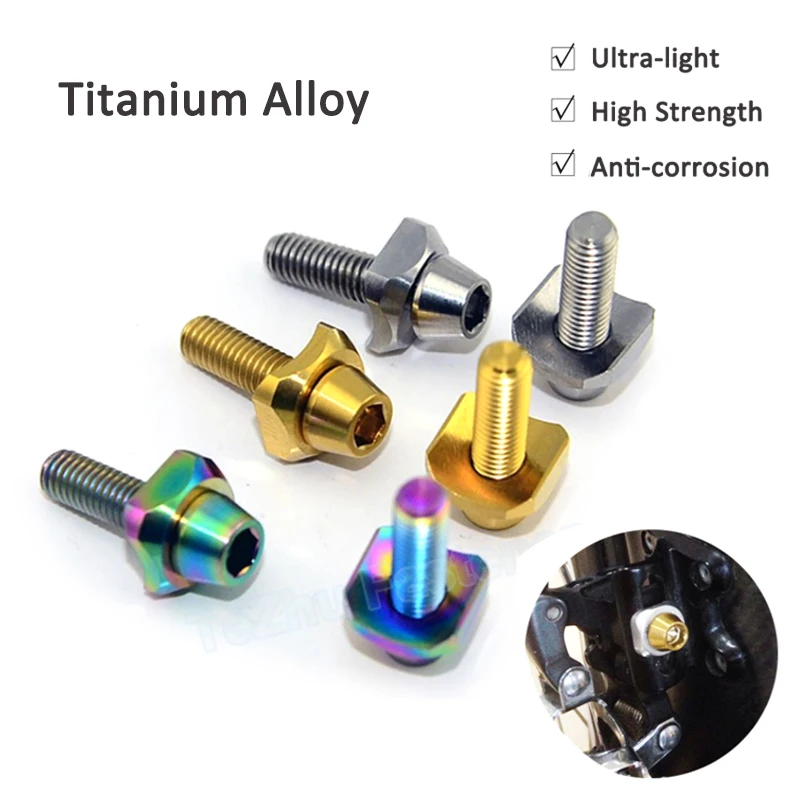 

1pcs Titanium Alloy Screw with Concave Gasket Transmission Front-dial Fixing Screws Bolts 5800 6800 Cycling Accessories