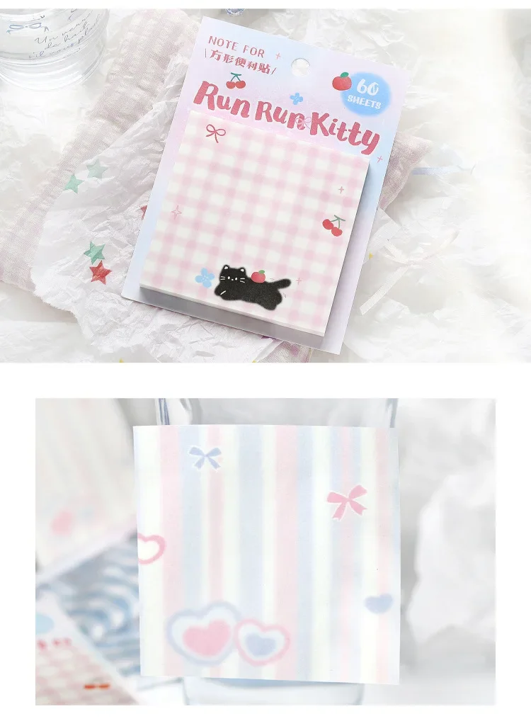 60 Stück/Set Kawaii Ins Nachrichten-Memo Handgemachtes Material Scrapbook Hintergrundpapier Koreanisch Japanisch Schul- und Bürobedarf DIY Geschenk – Detail 4