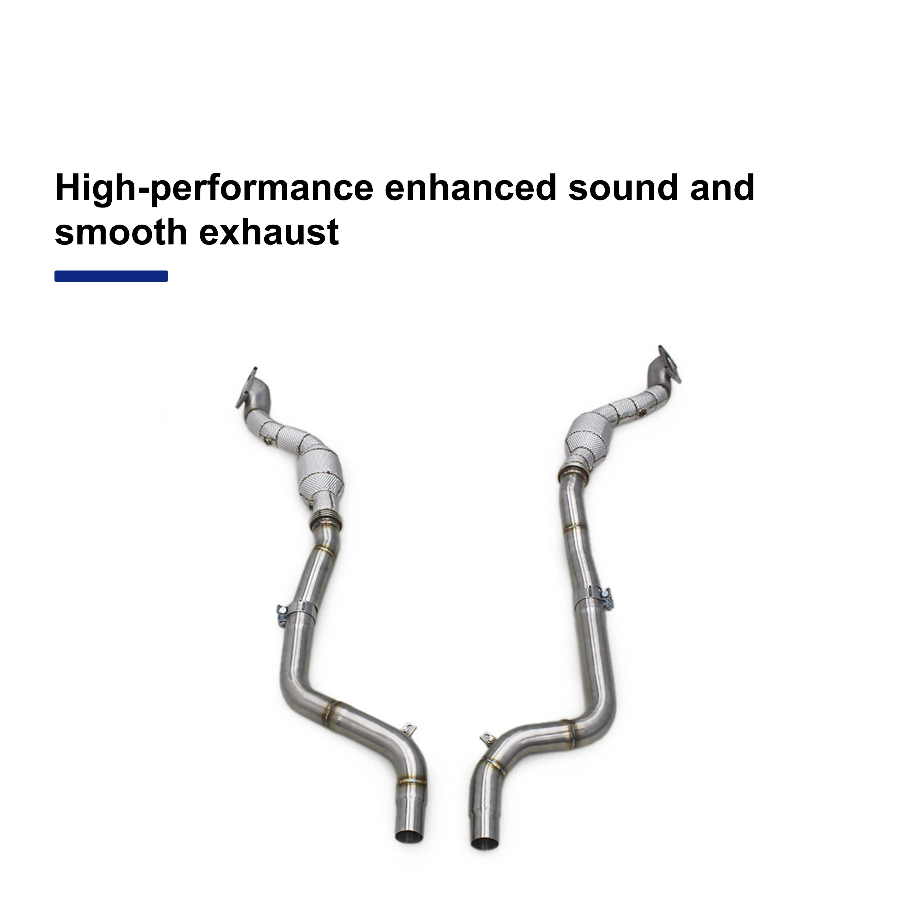 ACE Hochleistungs-Sport-Downpipe für Dodge Challenger 3.6 V6 2015-2023 Edelstahl-Qualitäts-Auspuffrohr mit Wärmeschutz – Detail 5