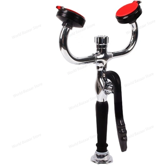 

Factory inspection school/hospital/chemical plant laboratory use all-copper desktop/wall-mounted double-port eye wash