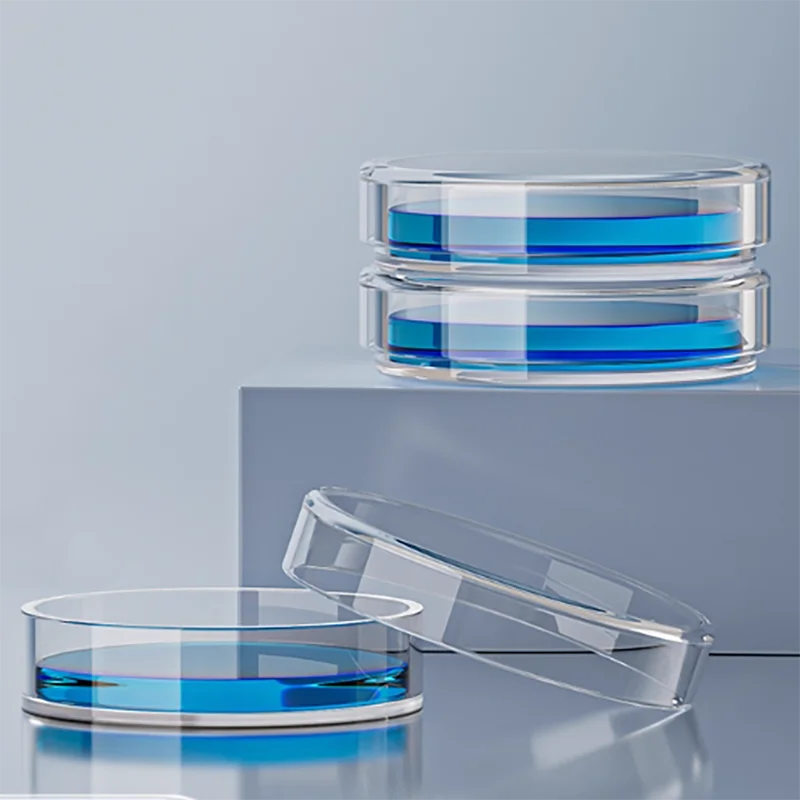 

1PCS 93mm laboratory quantitative petri dish flat bottom double-disc titer dish sterile high temperature resistant thickened gla