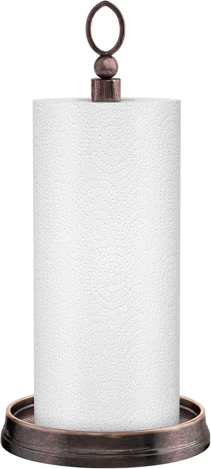 

Прочный стальной держатель для бумажных полотенец для кухонных столешниц, подходит для стандартных и больших рулонов, с утяжеленным основанием.